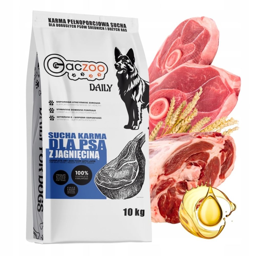 Gaczoo DAILY karma sucha dla psa Jagnięcina 10kg